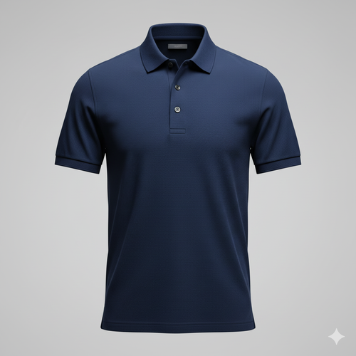 Polera Clásica de Piqué (Azul Marino)